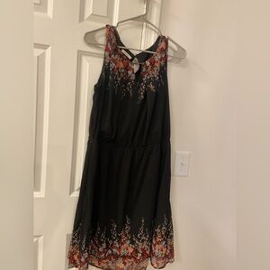Maurices Black and Red Floral Dress